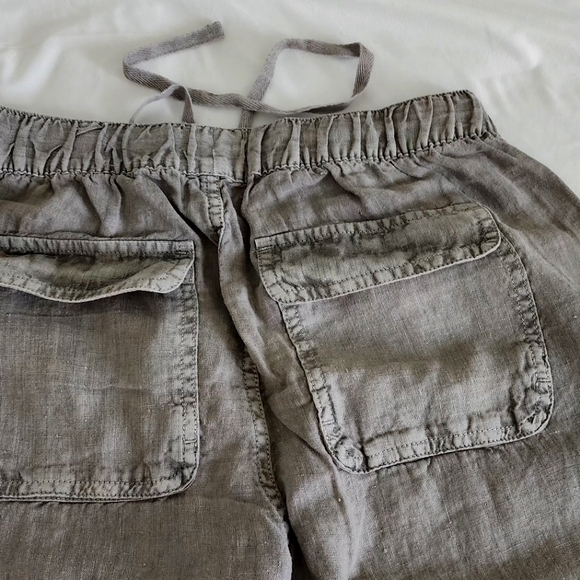 NEW WOMANS LINEN CARGO PANTS, SZ SMALL - Picture 6 of 7